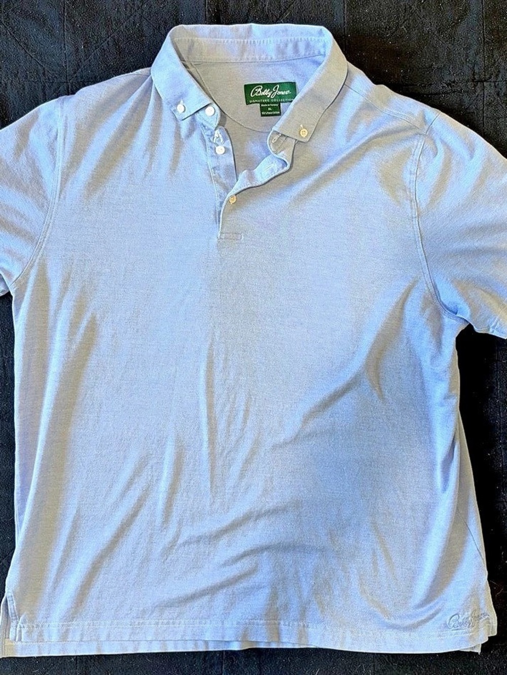 Bobby Jones Signature Collection Short Sleeve Polo Blue Size XL